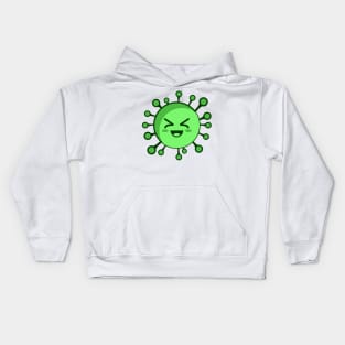 haha react emoji virus corona Kids Hoodie